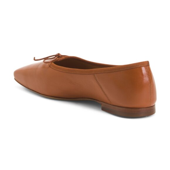 MANSUR GAVRIEL Made In Portugal Leather Square Toe Ballerina Flats NWT - Picture 2 of 3
